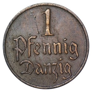 Wolne Miasto Gdańsk, 1 fenig 1923
