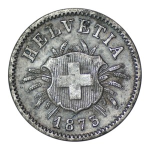 Switzerland, 5 rappen, 1873