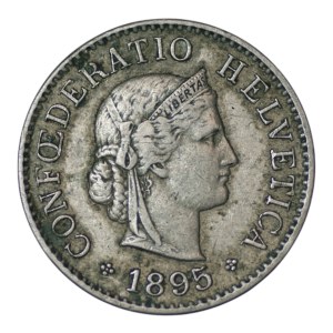 Switzerland, 5 rappen, 1895