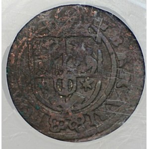 Sigismund III Vasa, ternary coin, 1627, Poznań, GCN AU 50