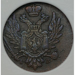 Kingdom of Poland, 1 grosz in domestic copper, 1823, PCG MS 63