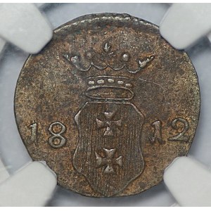 Wolne Miasto Gdańsk, szeląg 1812 M, Gdańsk, NGC UNC details