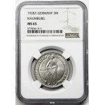 GERMANY, Weimar Republic, 3 marks, 1928 A, Berlin, Naumburg, NGC MS 65