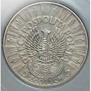 5 zlotych, 1934, Piłsudski Strzelecki, PCG MS 65