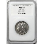 5 zlotych, 1934, Piłsudski Strzelecki, PCG MS 65