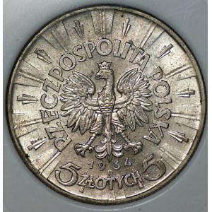 5 Złoty 1934, Józef Piłsudski, GCN MS 68