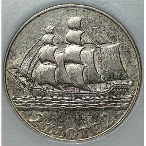 2 zlotys 1936, Voilier, PCG MS 67