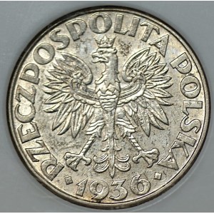 2 zlotys 1936, Voilier, PCG MS 67