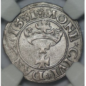 Sigismund I the Old, Szeląg, 1531, Gdańsk, NGC XF details