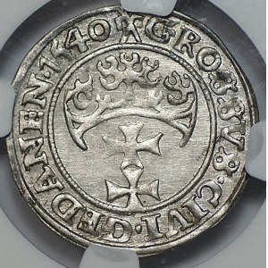 Zygmunt I Stary, Grosz Gdańsk 1540, NGC MS 61