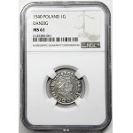 Zygmunt I Stary, Grosz Gdańsk 1540, NGC MS 61