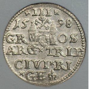 Sigismund III Vasa, Trojak 1598, Riga