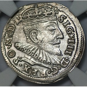 Sigismund III Vasa, 1591 Trojak, Vilnius - NGC MS 62