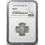 Zygmunt III Waza, Trojak 1597, Lublin - NGC MS 63