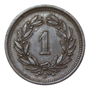Švajčiarsko, 1 rappen, 1907