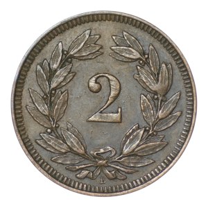 Switzerland, 2 rappen, 1919