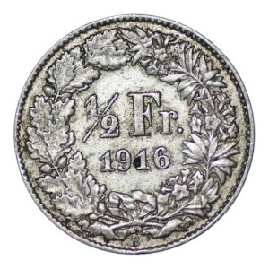 Switzerland, 1/2 franc, 1916