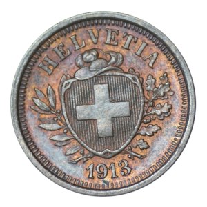 Suisse, 1 rappen, 1913