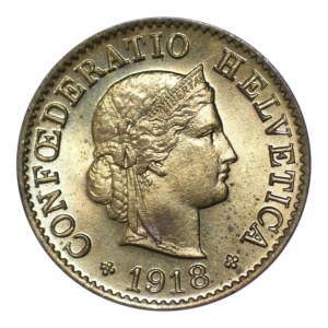 Schweiz, 5 Rappen 1918