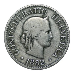 Suisse, 10 rappen 1882
