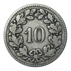 Szwajcaria, 10 rappen 1880