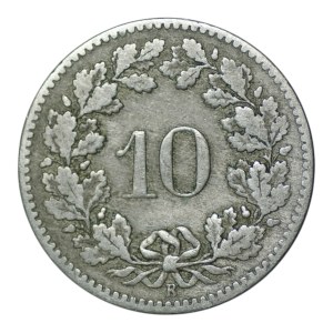 Szwajcaria, 10 rappen 1881