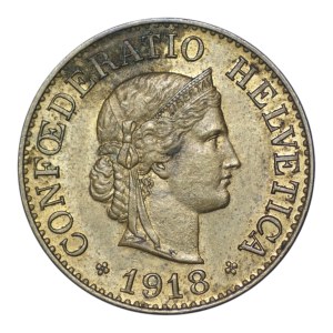 Schweiz, 10 Rappen 1918