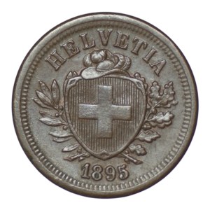 Switzerland, 1 rappen, 1895
