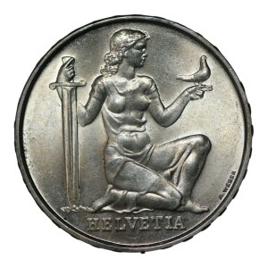 Switzerland, 5 francs, 1936
