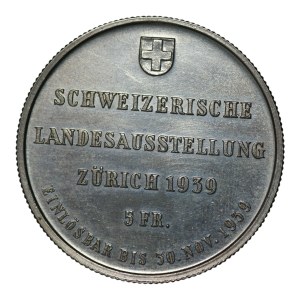 Szwajcaria, 5 franków 1939