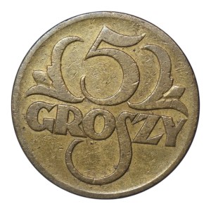 Deuxième République polonaise, 5 groszy, 1923