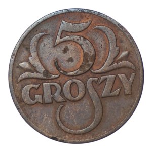 Second Polish Republic, 5 groszy, 1935