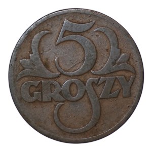 Second Polish Republic, 5 groszy, 1925