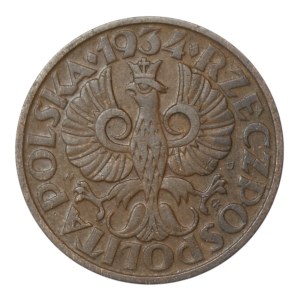 Deuxième République polonaise, 2 groszy, 1934