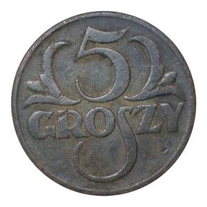 Second Polish Republic, 5 groszy, 1928