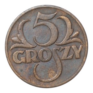 Deuxième République polonaise, 5 groszy, 1937