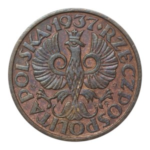 Second Polish Republic, 2 grosze, 1937