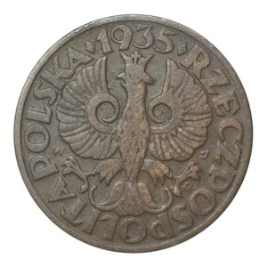 Deuxième République polonaise, 5 groszy, 1935