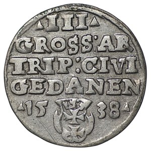 Sigismund I the Old, Trojak 1538, Gdańsk