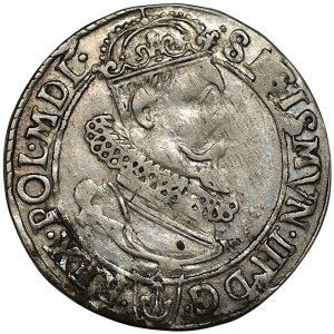 Sigismund III Vasa, 1623 six-real coin, Kraków—date beneath the crown