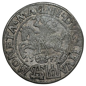 Sigismond II Auguste, Gros sur pied polonais 1547 - L/LITVA