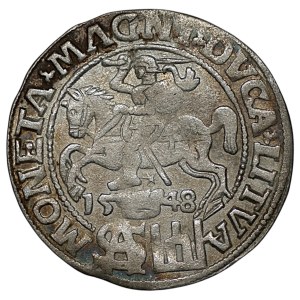 Sigismund II Augustus, Polish Foot Groschen, 1548 - L/LITVA