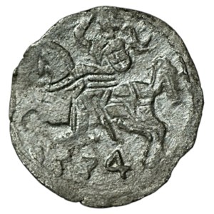 Sigismund II Augustus, Denar, 1554, Vilnius