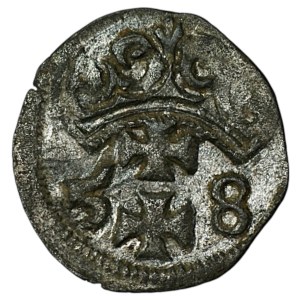 Sigismund II Augustus, Denarius, 1558, Gdańsk