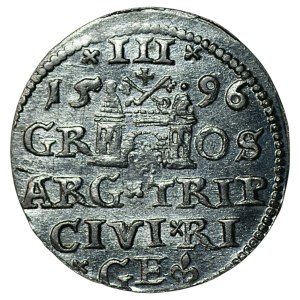 Sigismond III Vasa, Trojak 1596, Riga