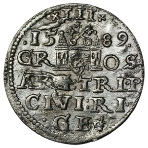 Zygmunt III Waza, Trojak 1589, Ryga
