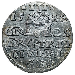 Zygmunt III. Vaza, Trojak 1589, Riga