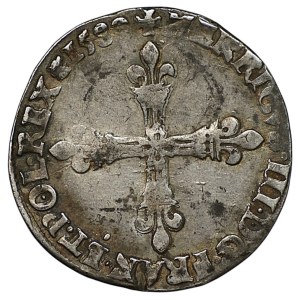Henry of Valois, 1/4 ecu, 1589, Paris