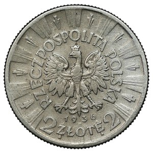 Second Polish Republic, 2 zlote, 1936, Piłsudski
