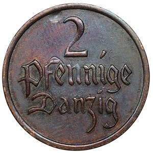Free City of Gdańsk, 2 fenigs, 1937